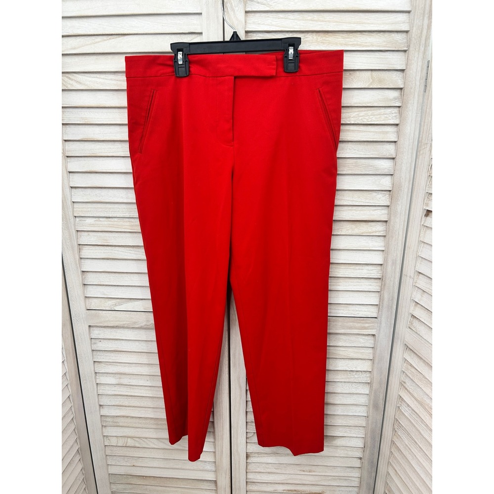 Trina Turk Trousers 12 Red Workwear Preppy Old Money